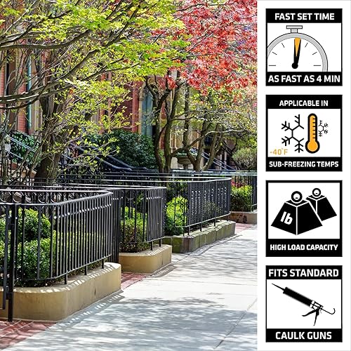 Miniatura 2 de Sika Anchorfix-1, adhesivo de alta resistencia, anclaje rápido para barras roscadas y de refuerzo en hormigón sin agrietar, cartucho de 10.1 onzas