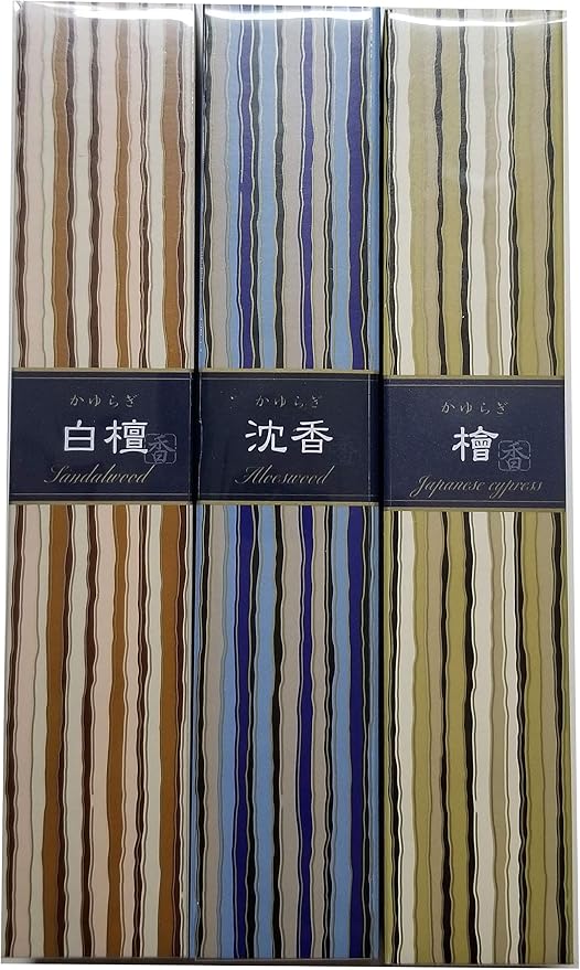 nippon kodo Kayuragi Incense Set of 3 Scents