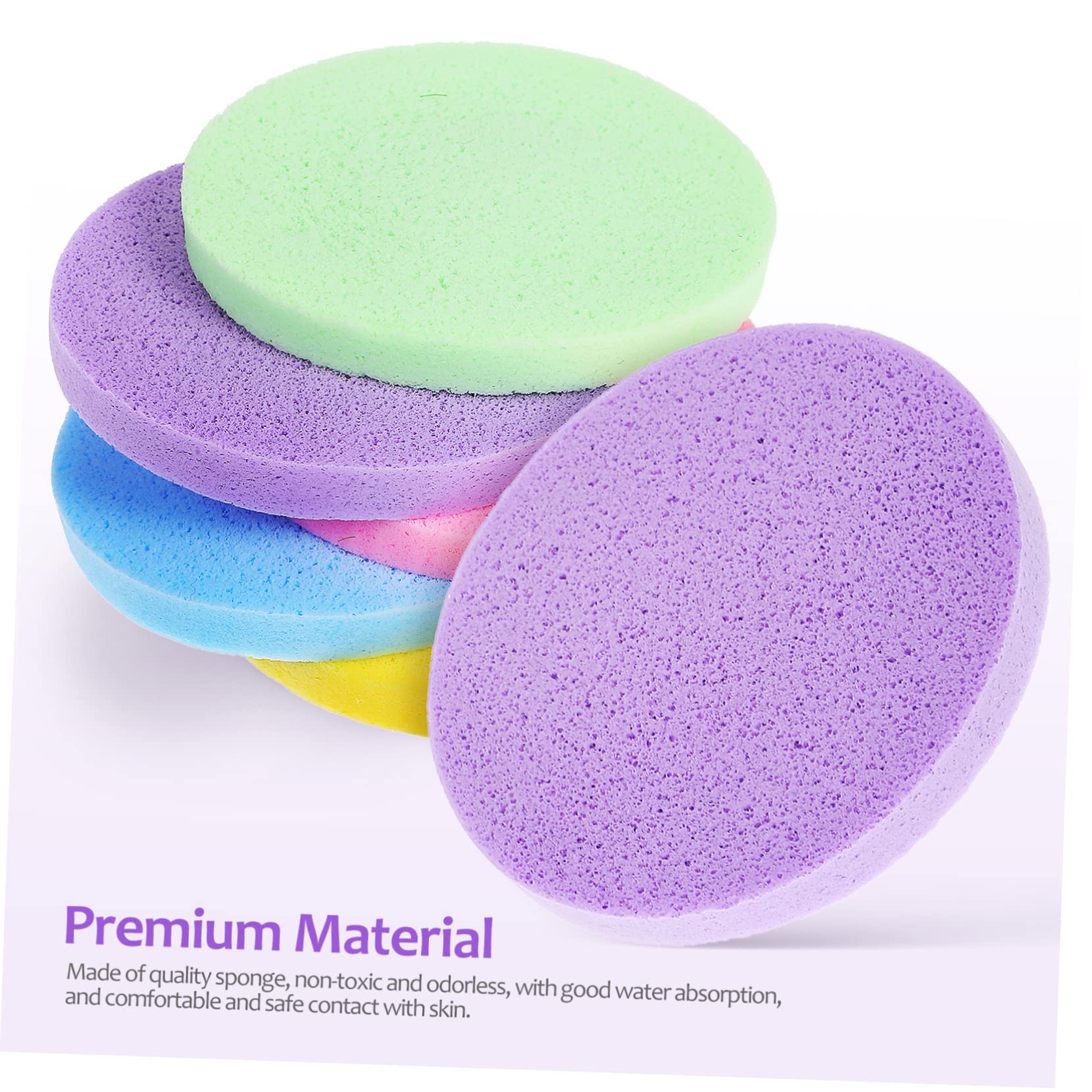 120 piezas Esponjas Faciales Comprimidas para Limpieza y Exfoliación para Mujeres y Reutilizable y Incluye Color
