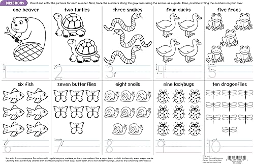Miniatura 3 de Teacher Created Resources Esterilla de aprendizaje de los números 1 al 10