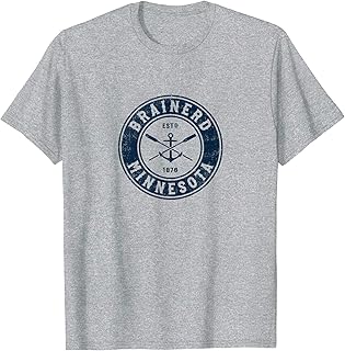 Brainerd Minnesota MN Vintage Boat Anchor & Oars T-Shirt