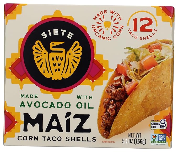 Siete Family Foods Corn Taco Shells, 5.5 Oz