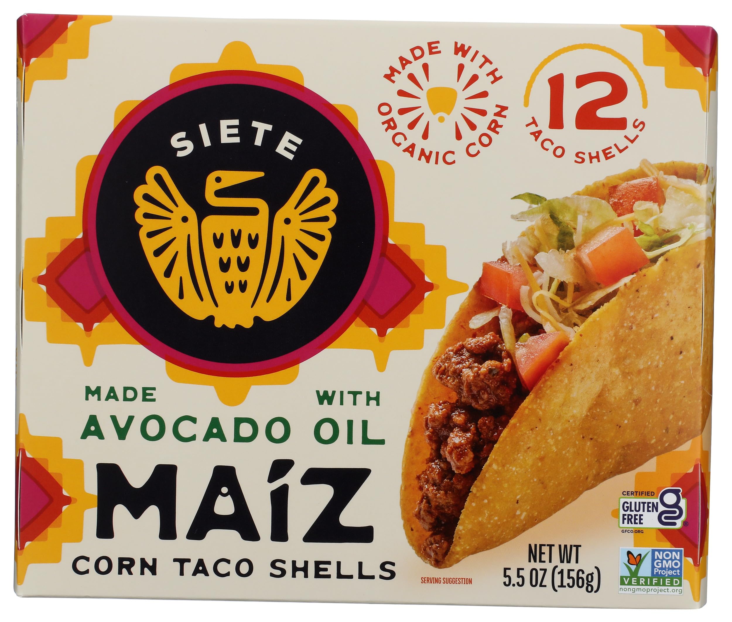 Amazon.com: Siete Family Foods Corn Taco Shells, 5.5 Oz : Grocery