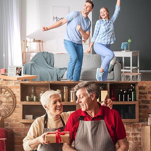 Miniatura 7 de Marcos de fotos de boda, marco de fotos de Mr and Mrs - Marcos de fotos de boda para pareja, marcos de fotos de compromiso con cita conmovedora "Of