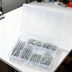 Nail Assortment Kit, 280 Pcs 6 Sizes Nails for Hanging Pictures, Maximum Length 2 Inches Galvanized, Long and Small Finishing Nails for Wall Art