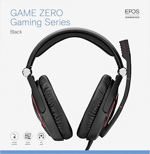 Miniatura 10 de Sennheiser G4me Zero auriculares para videojuegos de PC, negro rojo (Black wRed)