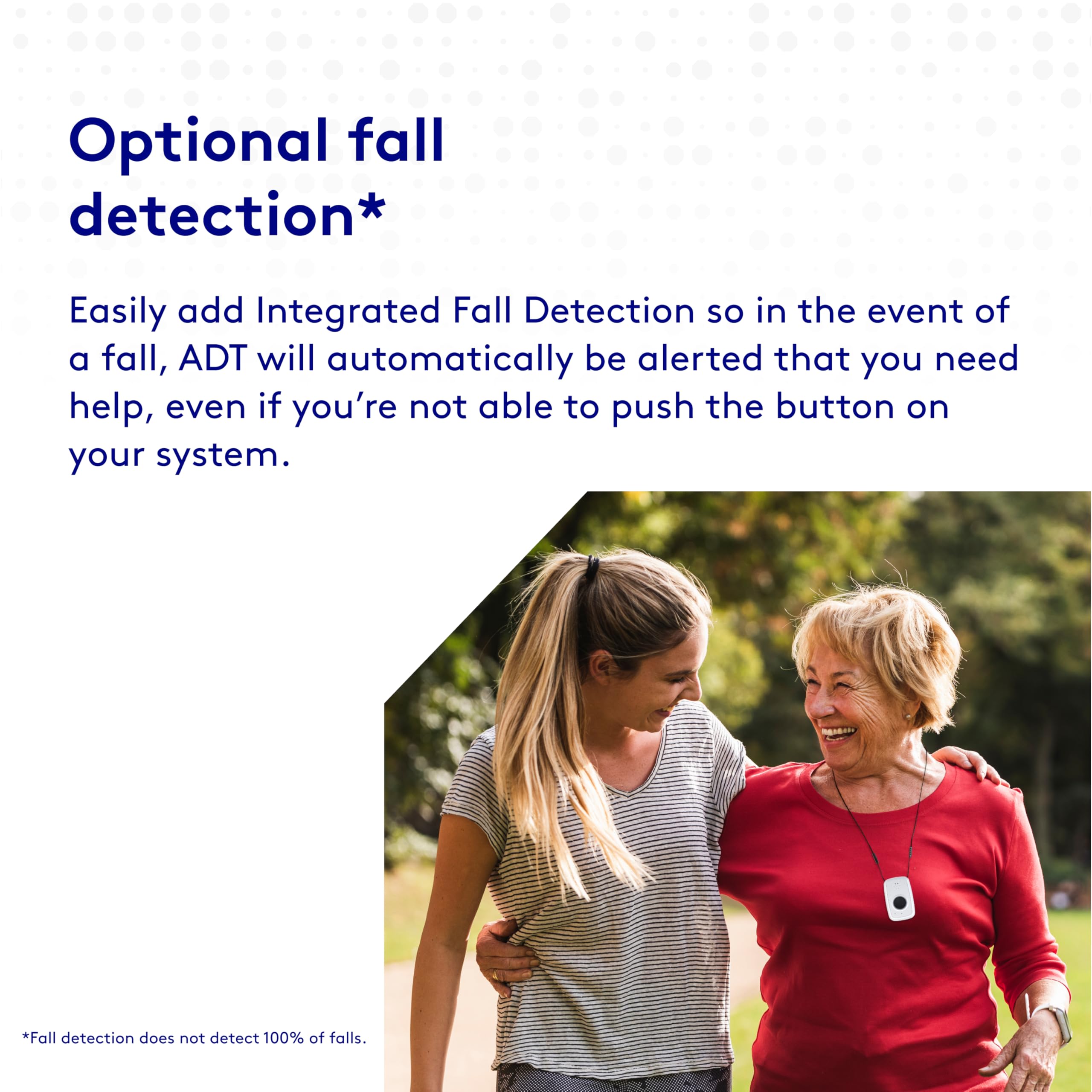 ADT - Allarme medico di emergenza per anziani in movimento - Monitorato da ADT 24/7 | Tecnologia LTE/GPS | Rilevamento di caduta integrato opzionale | Resistente all'acqua IP57 | Sicurezza domestica e