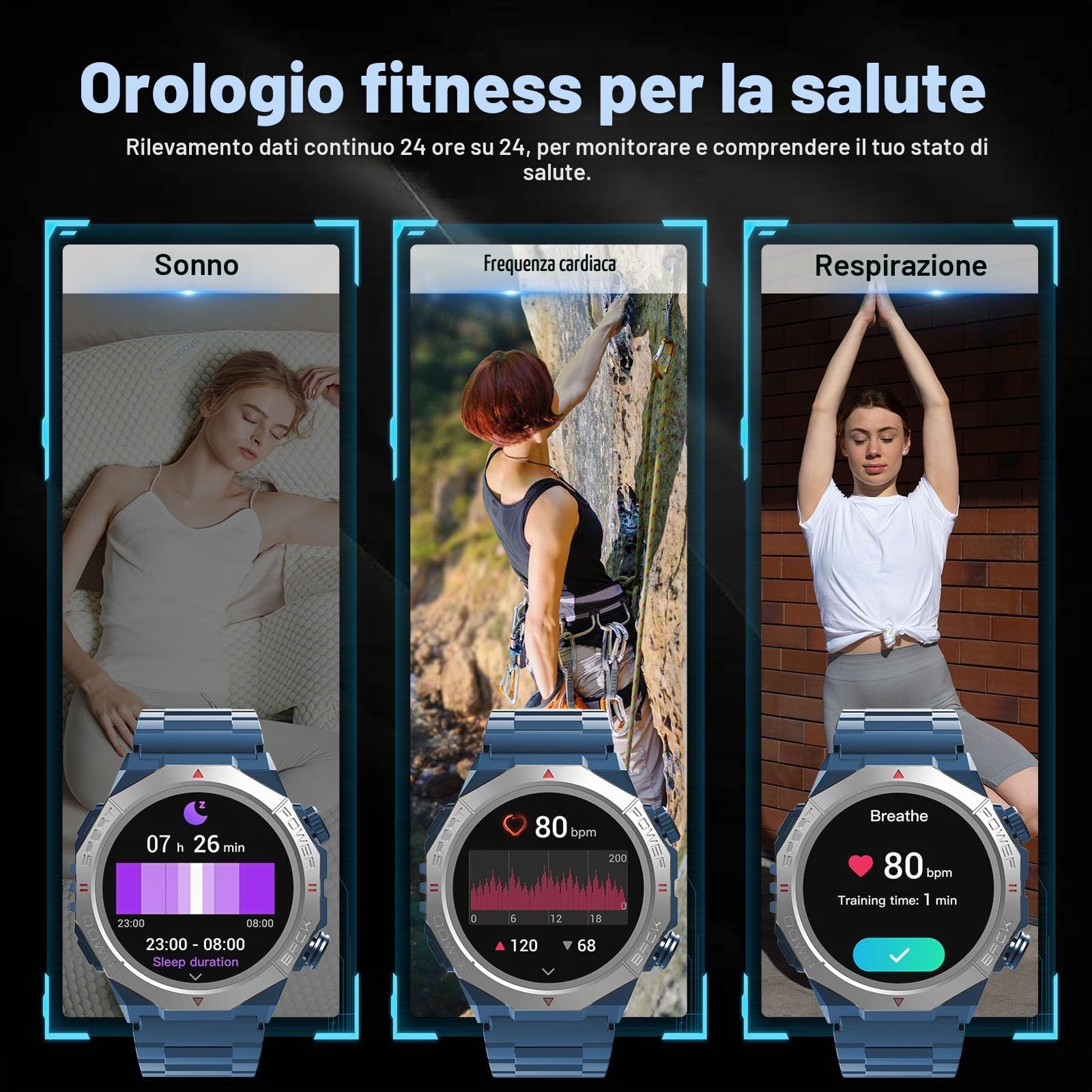 Soudorv 2026 Smartwatch Uomo, Nuovo 1,39'' Orologio Intelligente Fitness con Chiamate Bluetooth, Smart Watch Tracker 110+ Modalità Sportive per Cardiofrequenzimetro,SpO2, Smart Watch per Android