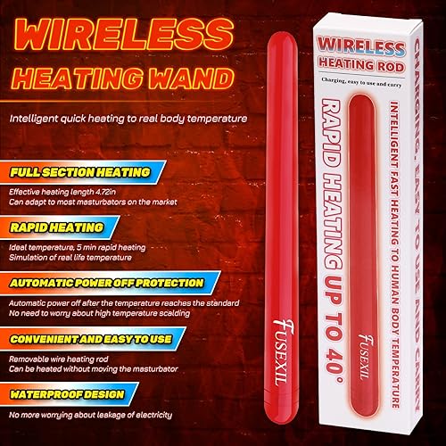 Miniatura 3 de Varilla de calefacción Compañero de masturbador masculino Muñeca sexual de bolsillo Coño Control automático de temperatura Protección de apagado