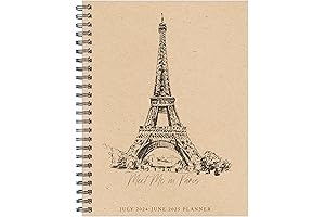 Paris Academic July 2024 - June 2025 Weekly Planner: Perfect for Students...