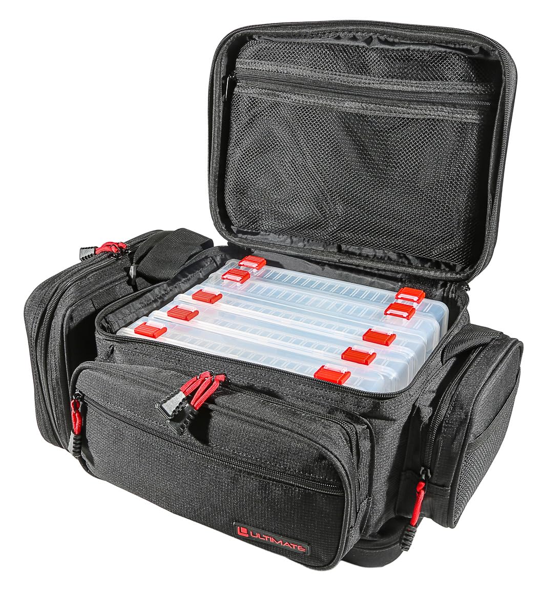 Ultimate Hardtop Tactic Lure Bag Large (Inkl. 5 Tackleboxen + Pouch!) - Angeltasche