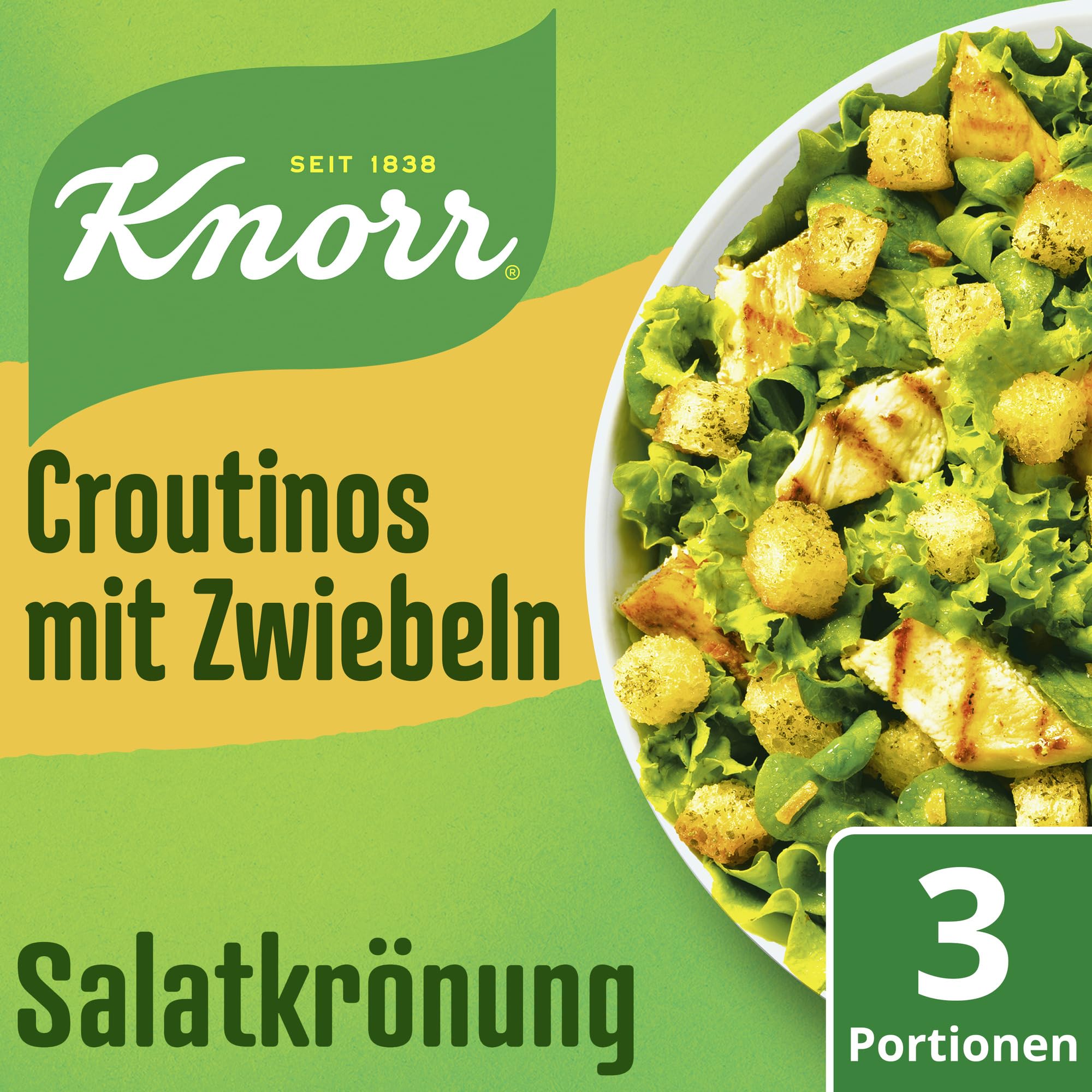 Knorr Croutinos mit Zwiebeln Salatkrönung, für einen leckeren Salat 25 g