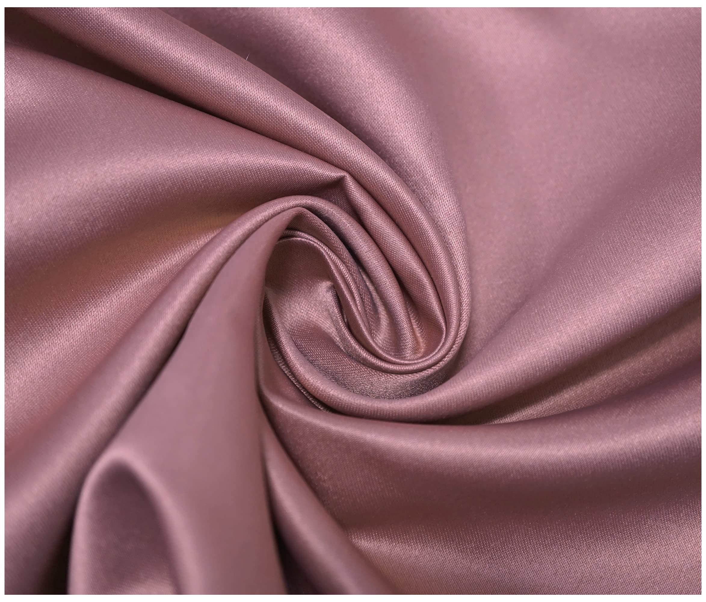 Matte Duchess Bridal Satin Polyester Fabric for Dressmaking Wedding Crafts Quilting Sewing 150cm Wide (10 Metre (1000 x 150cm), Cinnamon Rose)