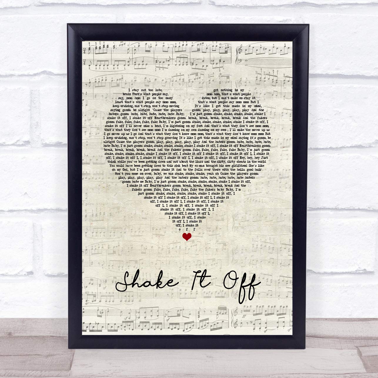 Shake It Off Lyric Art