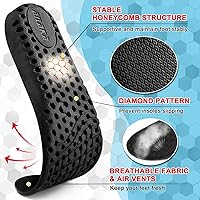 Vista 3 de Ailaka Plantillas de aumento de altura para hombres y mujeres, plantillas amortiguadoras con absorción de impactos, almohadillas de repuesto