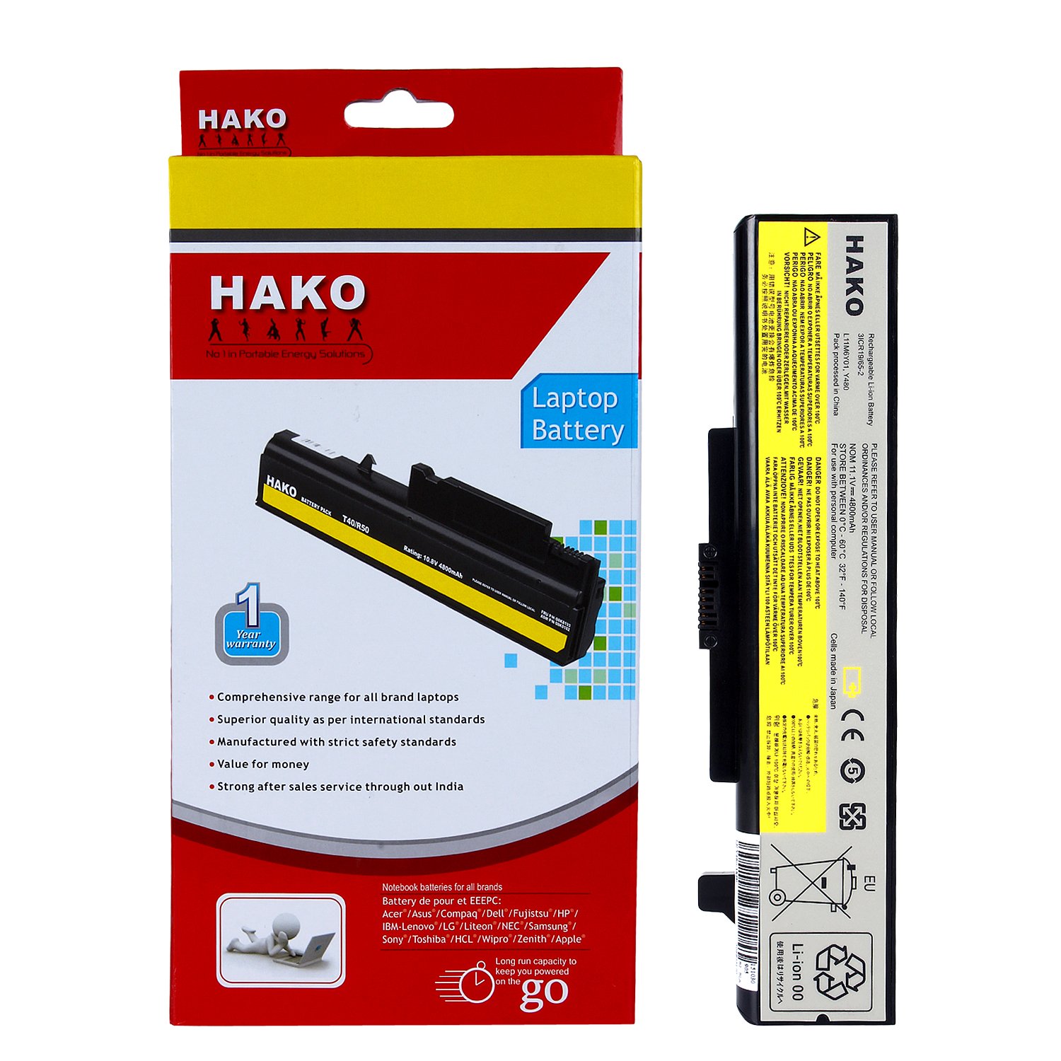HAKO Lenovo Ideapad G580 G580A G585 G585A V580 V585 Z580 Z580A Z585 Z585A 6 Cell Laptop Battery (B00XMPI3FE) Amazon Price History, Amazon Price Tracker