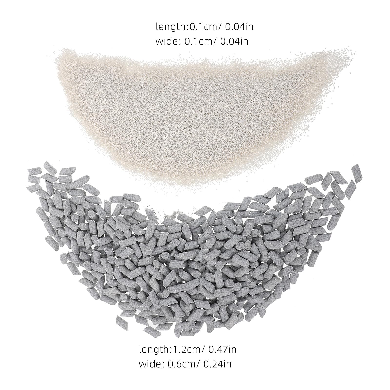 Zerodeko 2 sacchetti di abrasivo per lucidatura di pietre - Graniglia per lucidatura a burattatura - Materiale di riempimento per burattatura ceramica - Materiale fai-da-te per sbavatura di pietre per