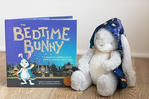 Miniatura 4 de Conejo de peluche de peluche The Bedtime Bunny de 12 pulgadas (gris claro)