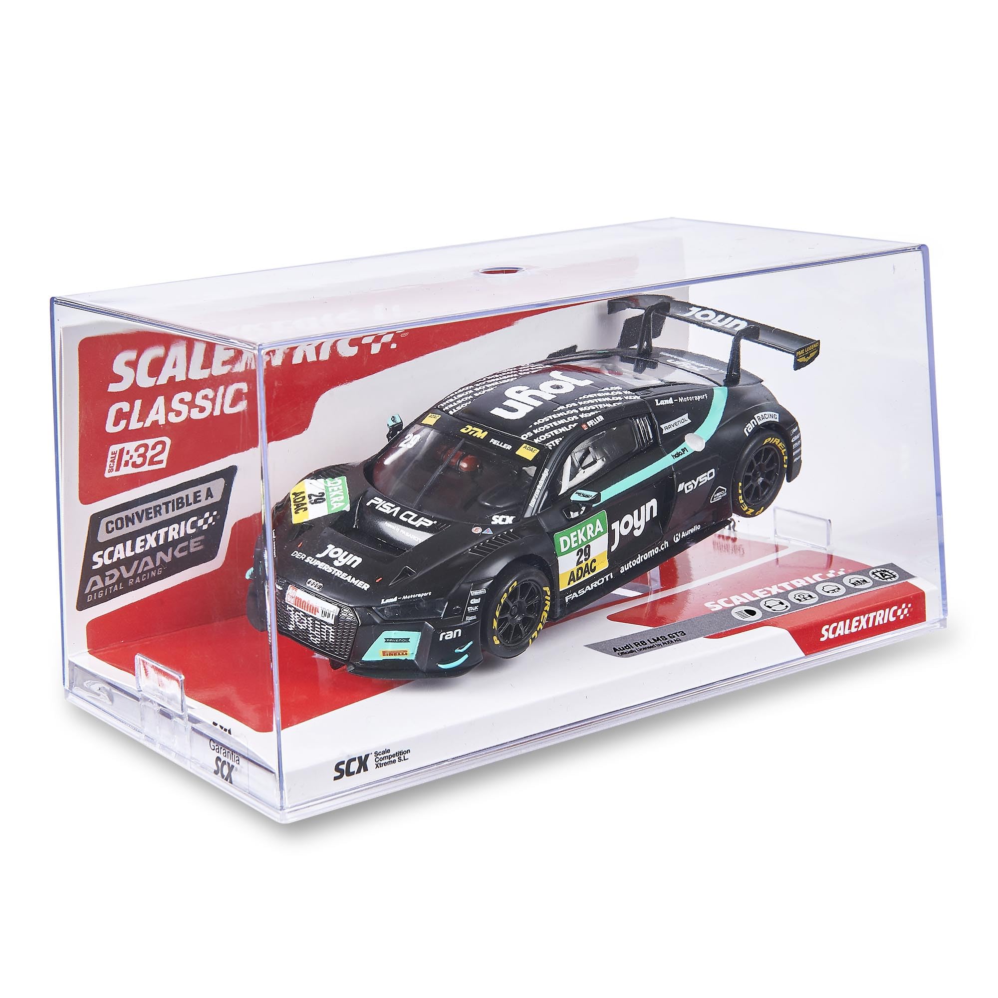 SCALEXTRIC - Classic Racing Vehicle - Slot Car - Scale 1:32 (Audi R8 LMS GT3 - R. Feller - Land Motorsport)