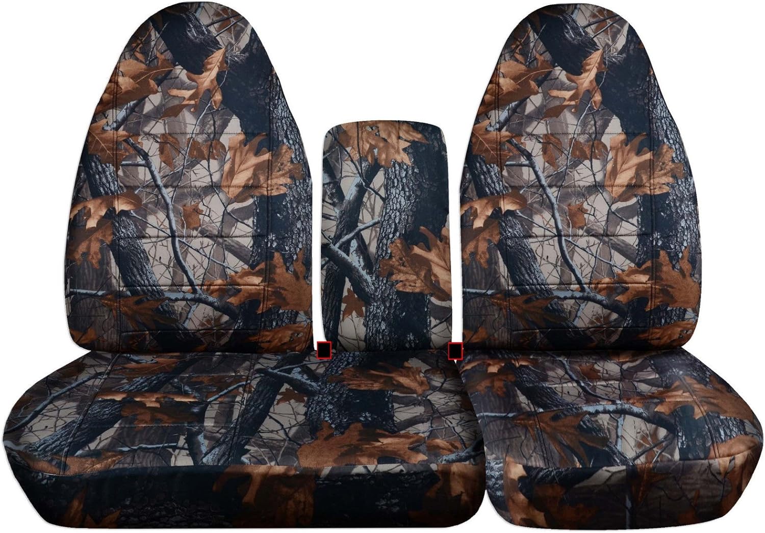 Totally Covers Compatible with 1997-2000 Ford F-150 Camo Truck Seat Covers (Front 40/60 Split Bench) with Opening Center Console/Solid Armrest: Gray Tree Camouflage (16 Prints) F-Series F150