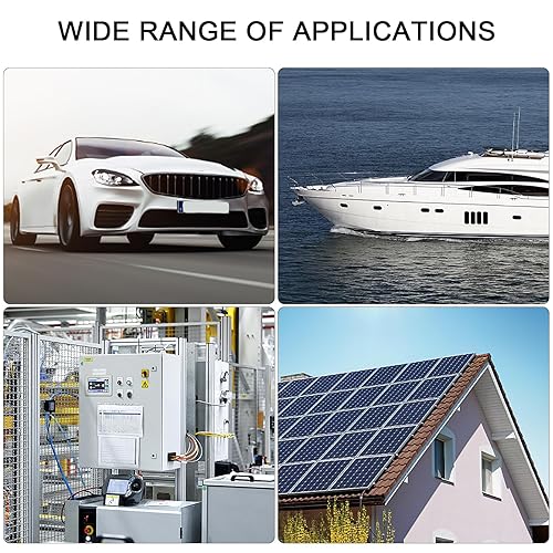 Miniatura 4 de Interruptor automático de 3 amperios con botón pulsador, comprobador de fusibles, reinicio manual de 32 V, protección de bajo voltaje con tapa