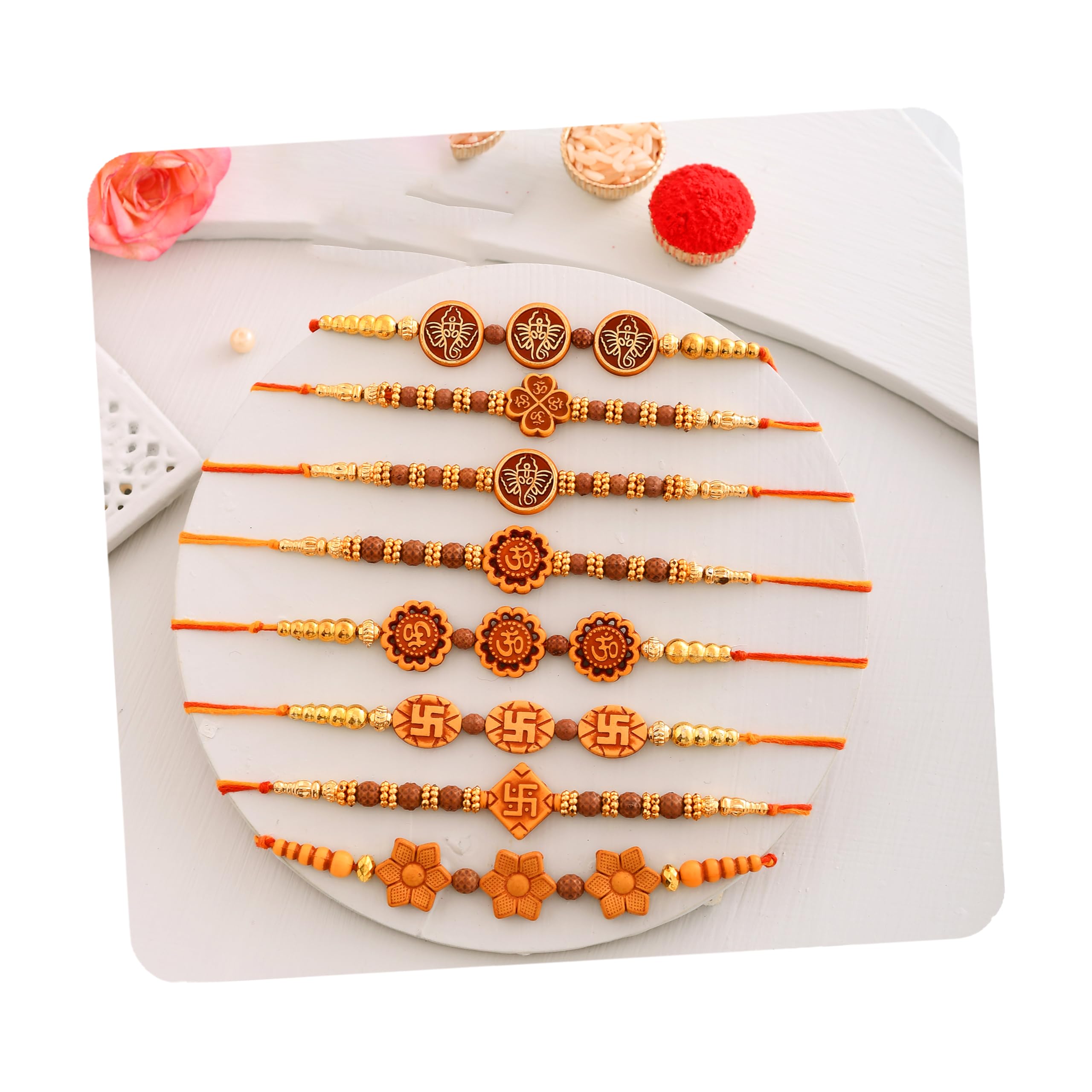 Rakhi for Brother Combo of 8 Rakhi Set for Brother Bhai Bhabhi Kids,Dora Rakhi Set for Men,Rakhi Set of 8 (B0B5LN651Z) Amazon Price History, Amazon Price Tracker