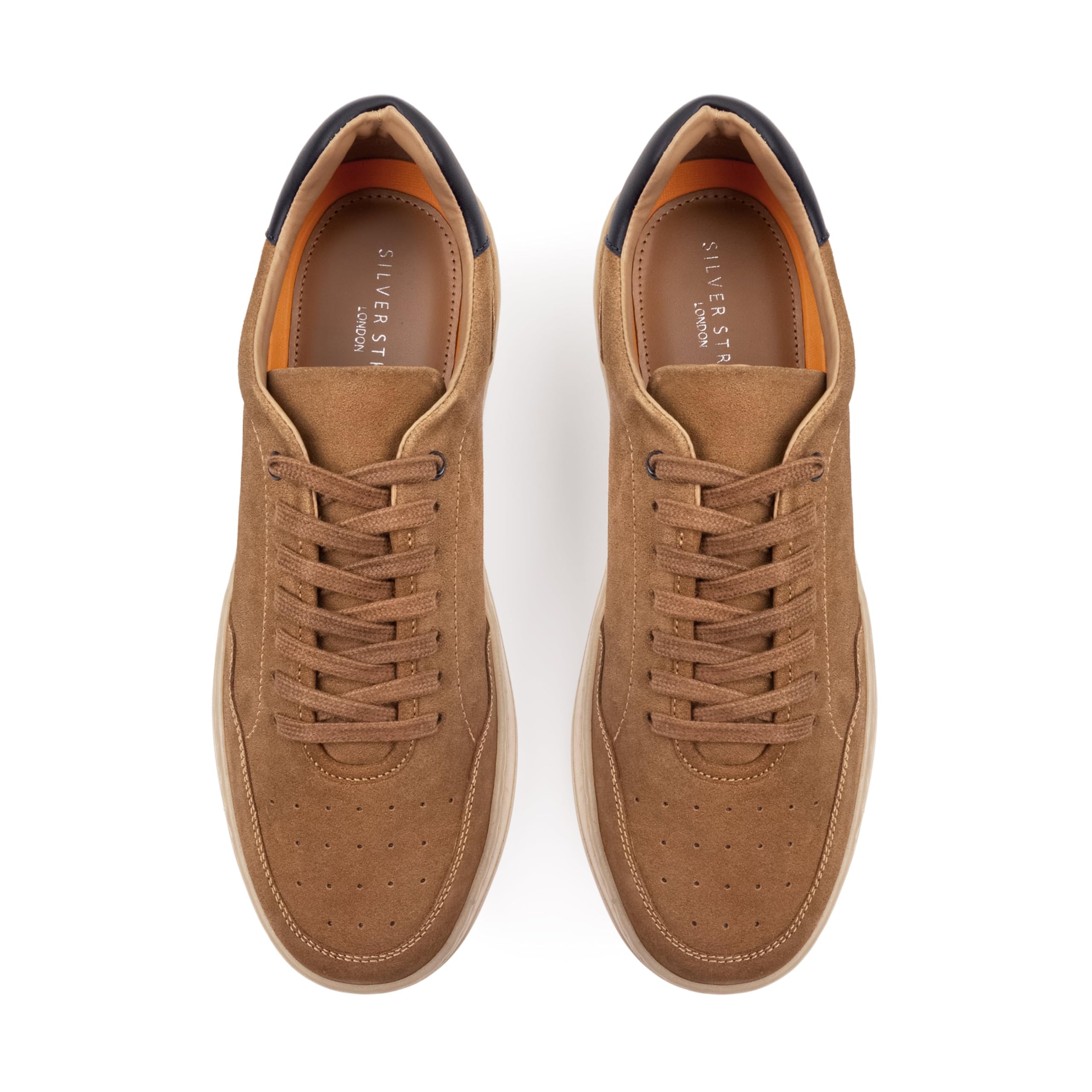 Silver Street London Lucano - Zapatillas deportivas clásicas de piel de ante para hombre, extra acolchadas, cómodas, para hombre