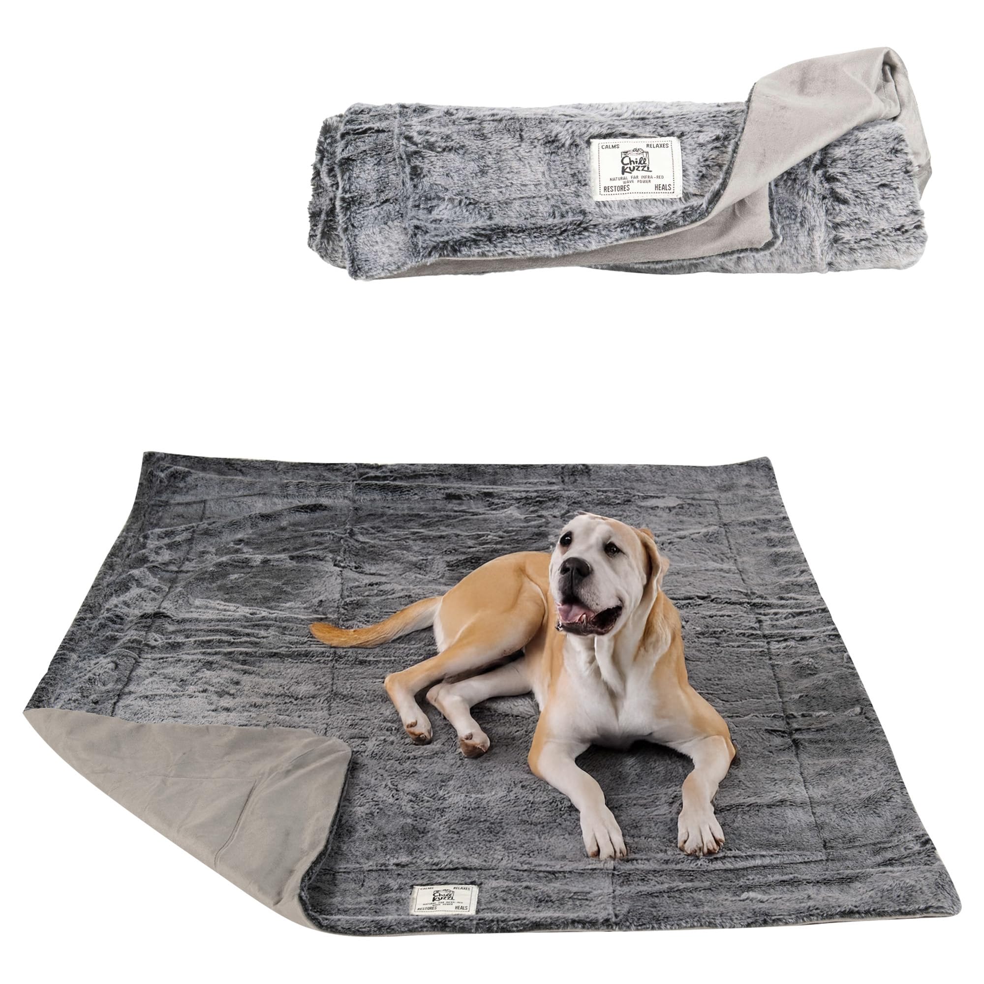 Couverture de luxe pour chien velours velboa Chilli Kuzzi peluche douce