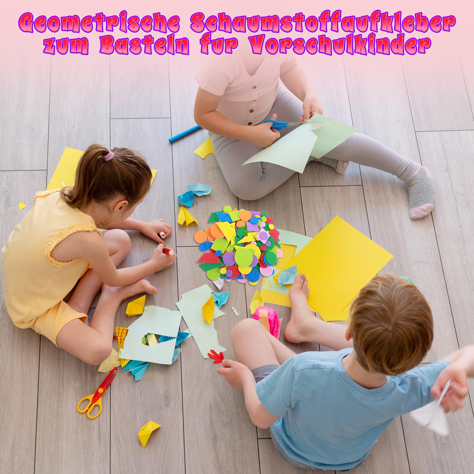 Mozaïek Knutselpakket Ruimte met Zelfklevende Foam Stickers - Knutselen