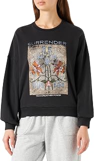 ONLY Damen Onllucinda Reg L/S Flower Box SWT Sweatshirt
