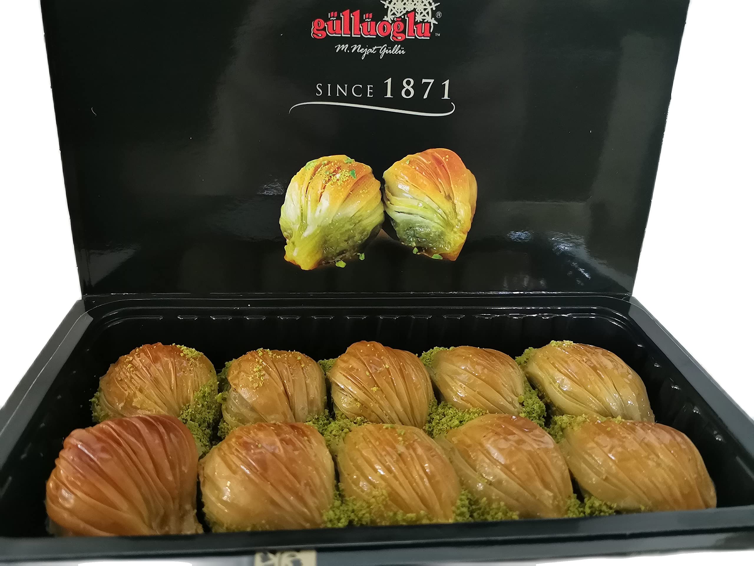 Gulluoglu Baklava turc en forme de moule - Produit frais et durable - Baklava turque traditionnelle (noyer, 20 pièces (1 kg)