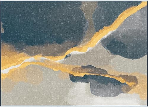 Miniatura 543 de Phantoscope Vintage Collection - Alfombra de área de 8 x 10 pies, alfombra grande para sala de estar, lavable, bohemio, antideslizante