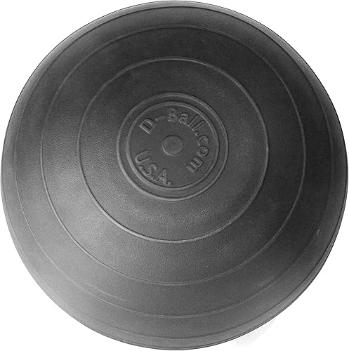 Miniatura 6 de D-Ball 14 pulgadas de diámetro, 20 libras, color negro, pelota medicinal para ejercicio, pelota de pared, fitness funcional, entrenamiento con