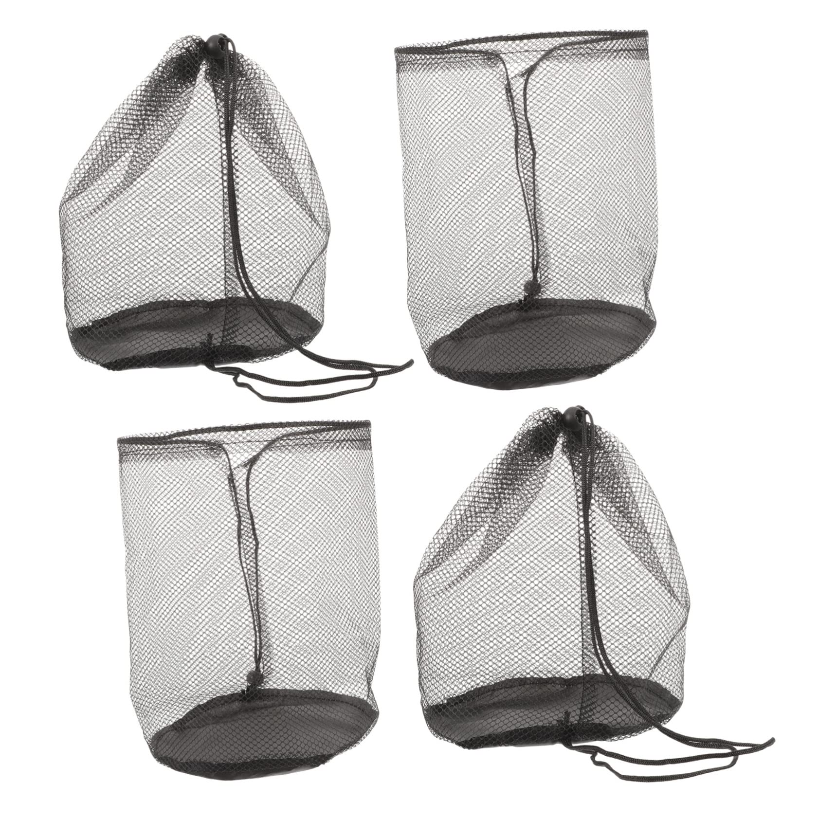 Hemobllo 4 Pcs Portable Cone Storage Bags Mesh Drawstring Outdoor Sports Carrier Pouches Wear-resistant Fitness Equipment Storage for Field Marking and Training