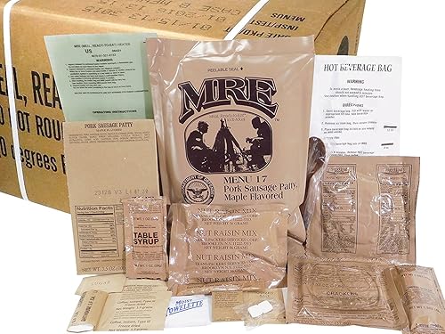 Miniatura 4 de Western Frontier Caso de fecha de inspección MRE 2019, 12 comidas con fecha de inspección 2019, Fecha del paquete de 2016. Comida excedente militar