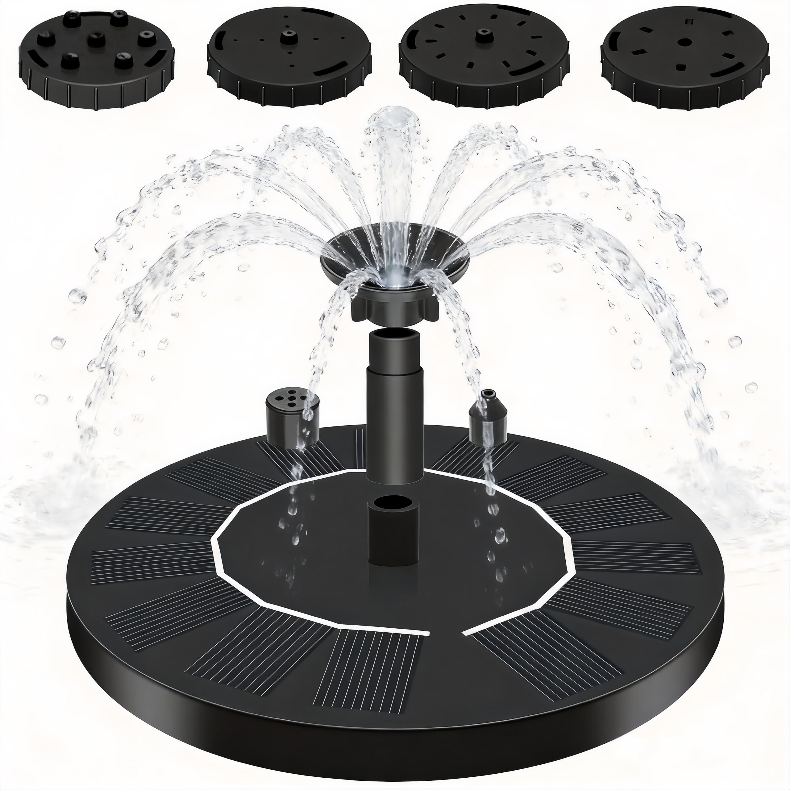 Photo 1 of ***MISSING PARTS*** Solar Bird Bath Fountain, Solar Bird Bath Fountain with Pump, Outdoor Solar Fountain, Hanging Solar Fountain, Suitable for Gardens, Ponds, Patios