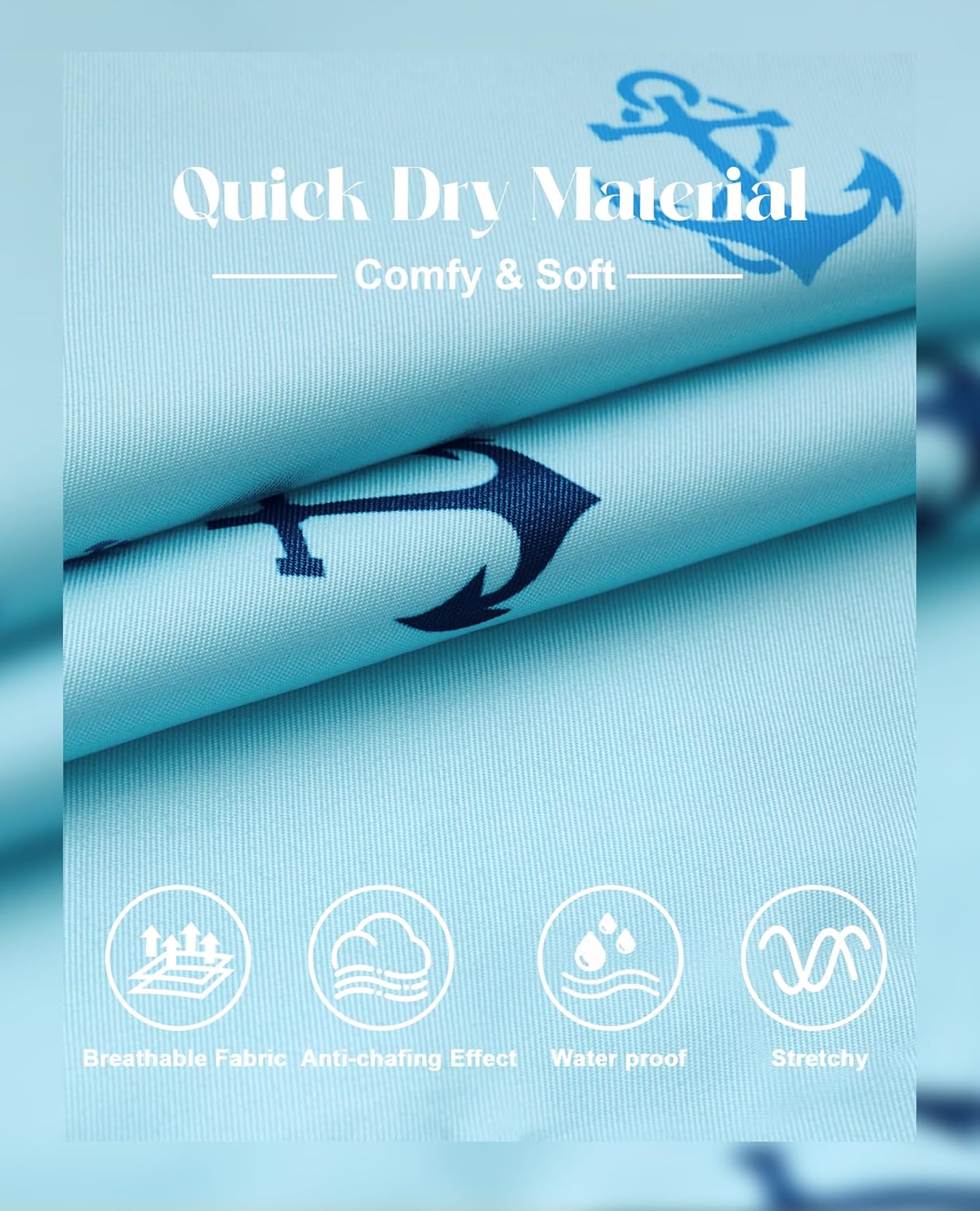 5inch Mens Swim Trunks: with Mesh Liner Pockets Drawstring Quick Dry Stretch Lined Funny Beach Swimming Pool Surf - Image 3