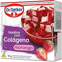 Gelatina com Colageno Morango