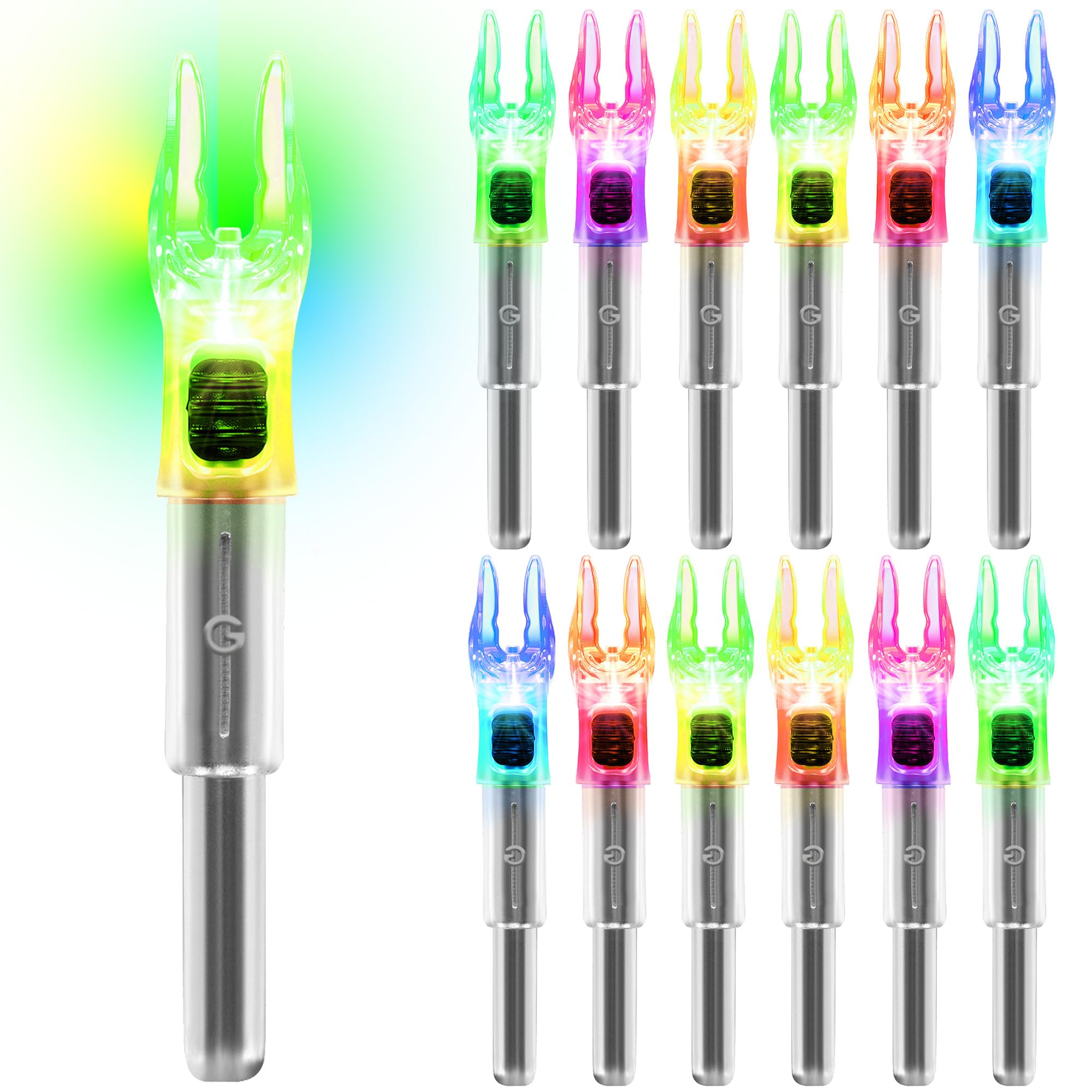 Trackable Nocks Snapklik.com : KEAUP 6/12 Pack G Lighted Nocks For Arrows