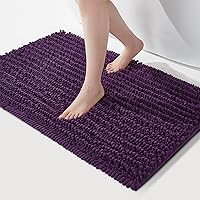 Vista 10 de FLOLEOPA Alfombras de baño de microfibra suave y esponjosa, tapetes de baño absorbentes, antideslizantes, lavables a máquina y de secado rápido