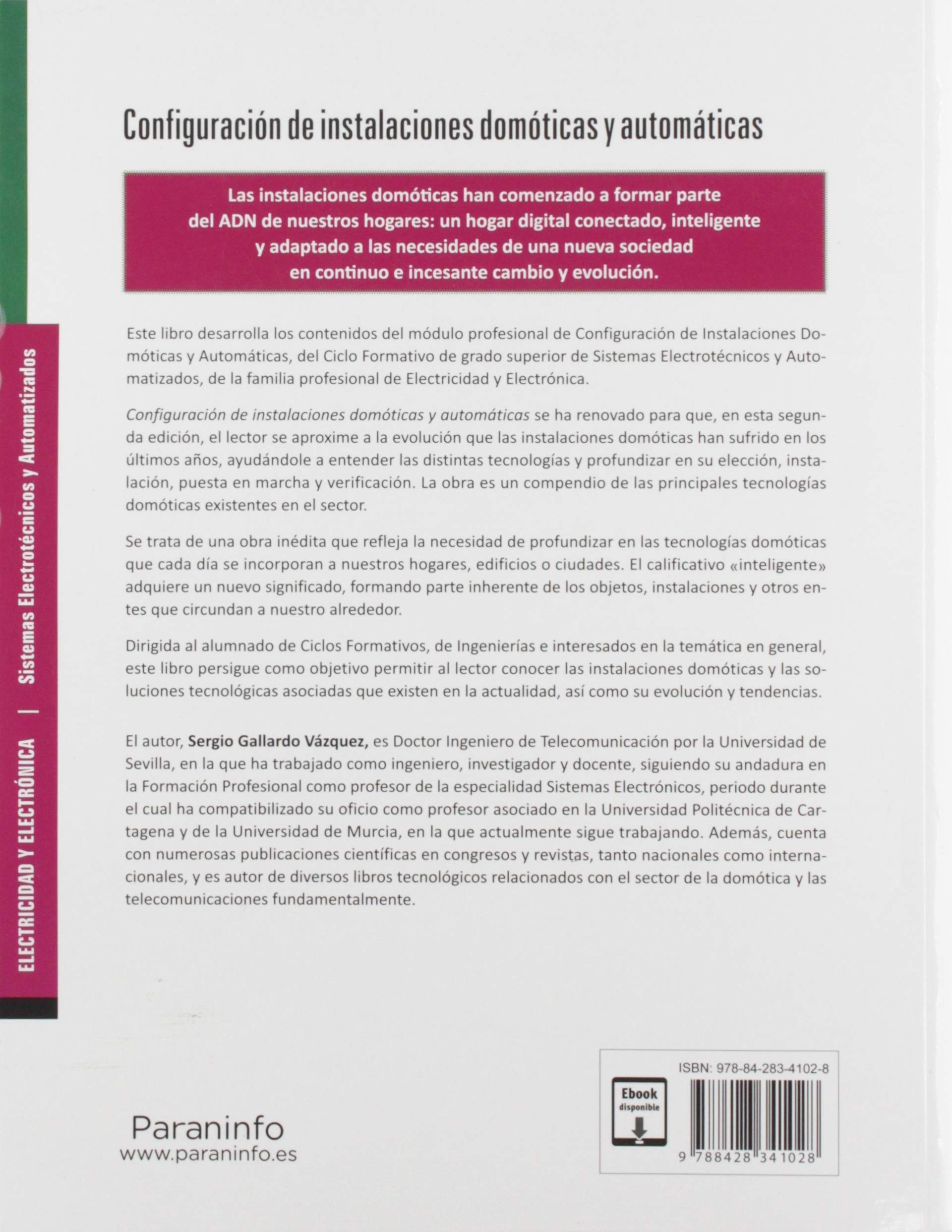 Configuración de instalaciones domóticas y automáticas 2.ª edición (Electricidad y Electrónica)