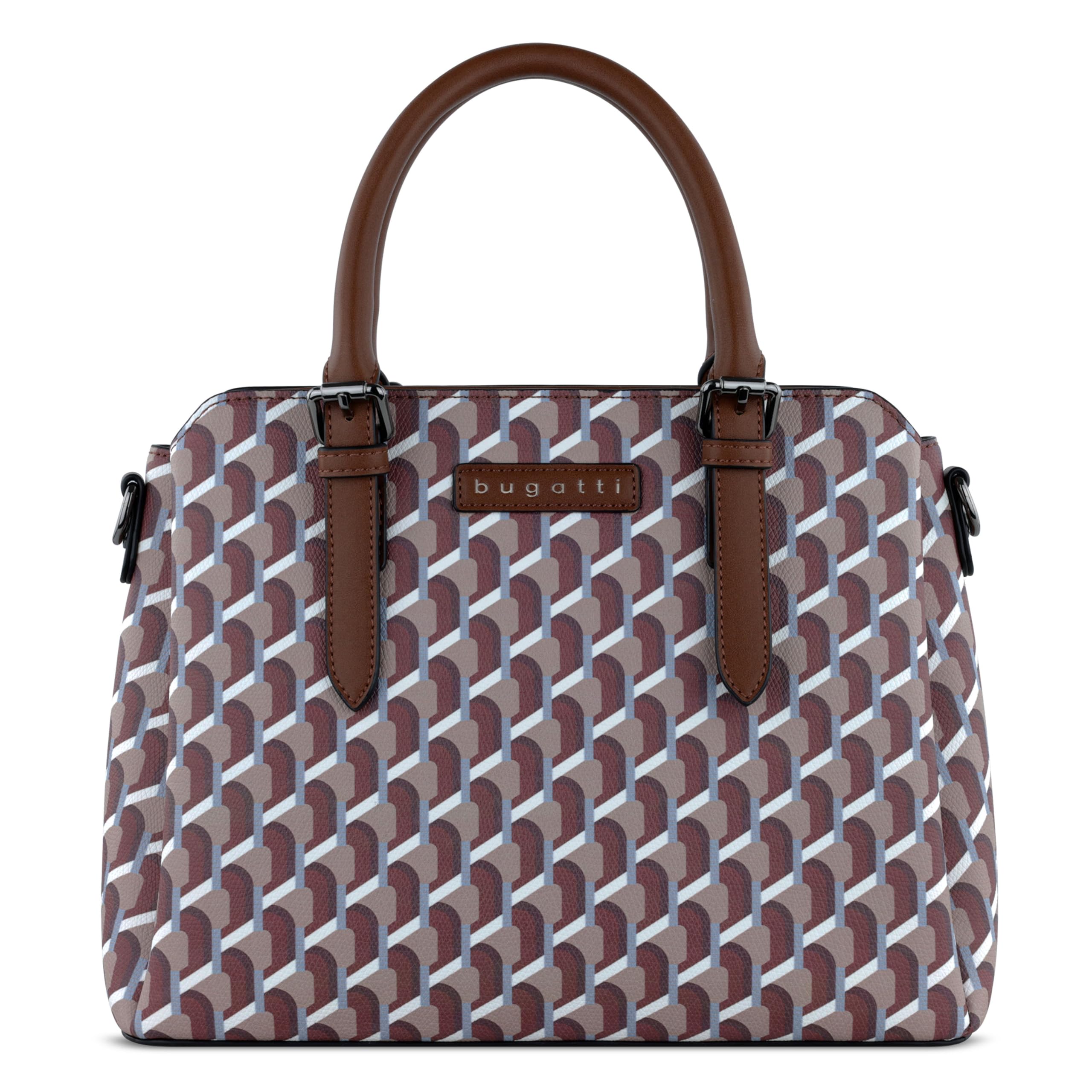 bugatti Ella Borsa da donna, borsa bowling media in similpelle