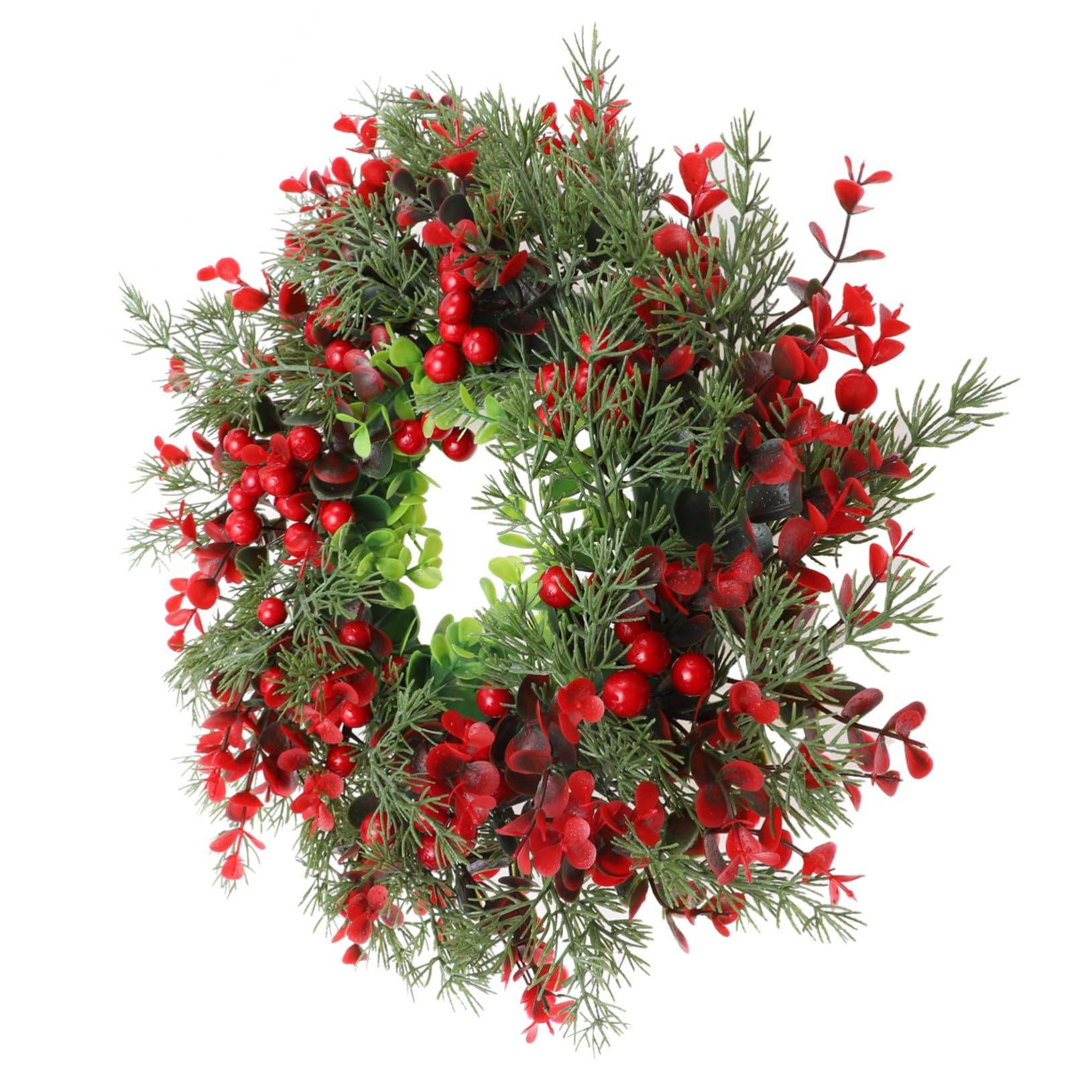 Couronne décorative de Noël classique aux finitions soignées