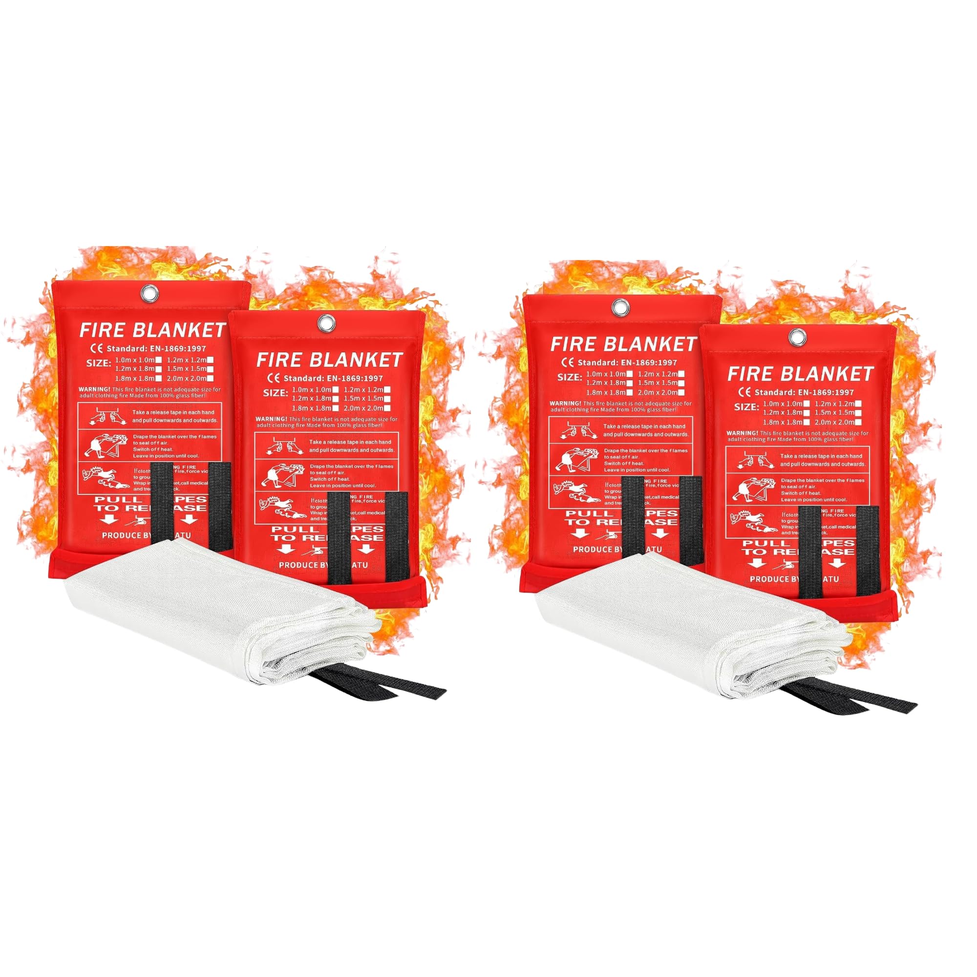 Hardware Store Fire Blanket, Fiberglass, 1 x 2 Meter (Pack of 2)-image-9