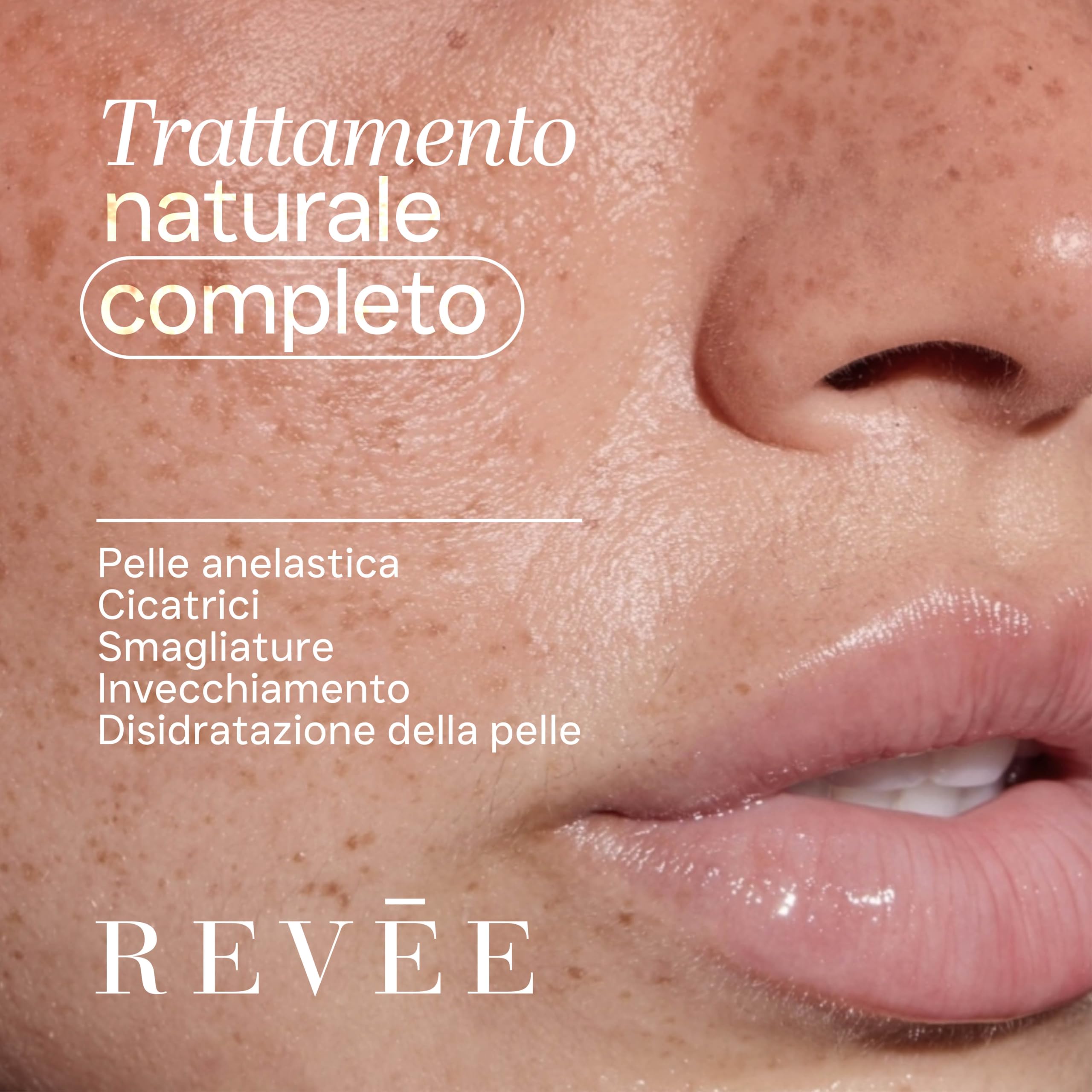 REVÉE OIL, Olio Secco Corpo e Viso - Mandorle, Rosa Mosqueta e Vitamina E – Elasticizzante, Lenitivo – Ideale per Pelle Secca, Cicatrici, Smagliature – 100 ml