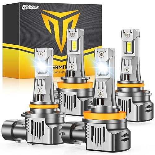 FAHREN 9005/HB3 H11/H8/H9 Led Bulbs Combo – 160000LM 1600% Super