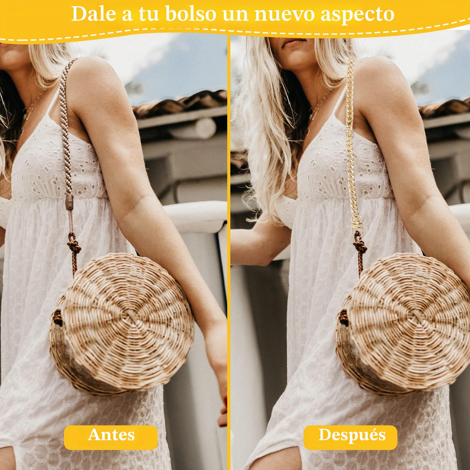 CiciIng Cadena para Bolsos de Oro, dorado, 60