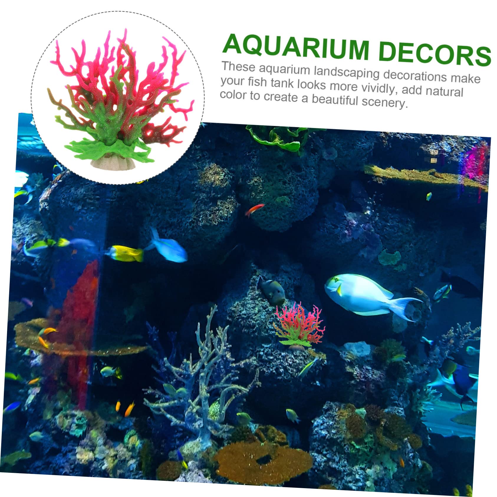 Sosoport 5stücke Künstliche Korallen-Dekoration Für Aquarien Korallenornamente Für Meerwasser Und Süßwasseraquarien Für Kreative Aquariengestaltung