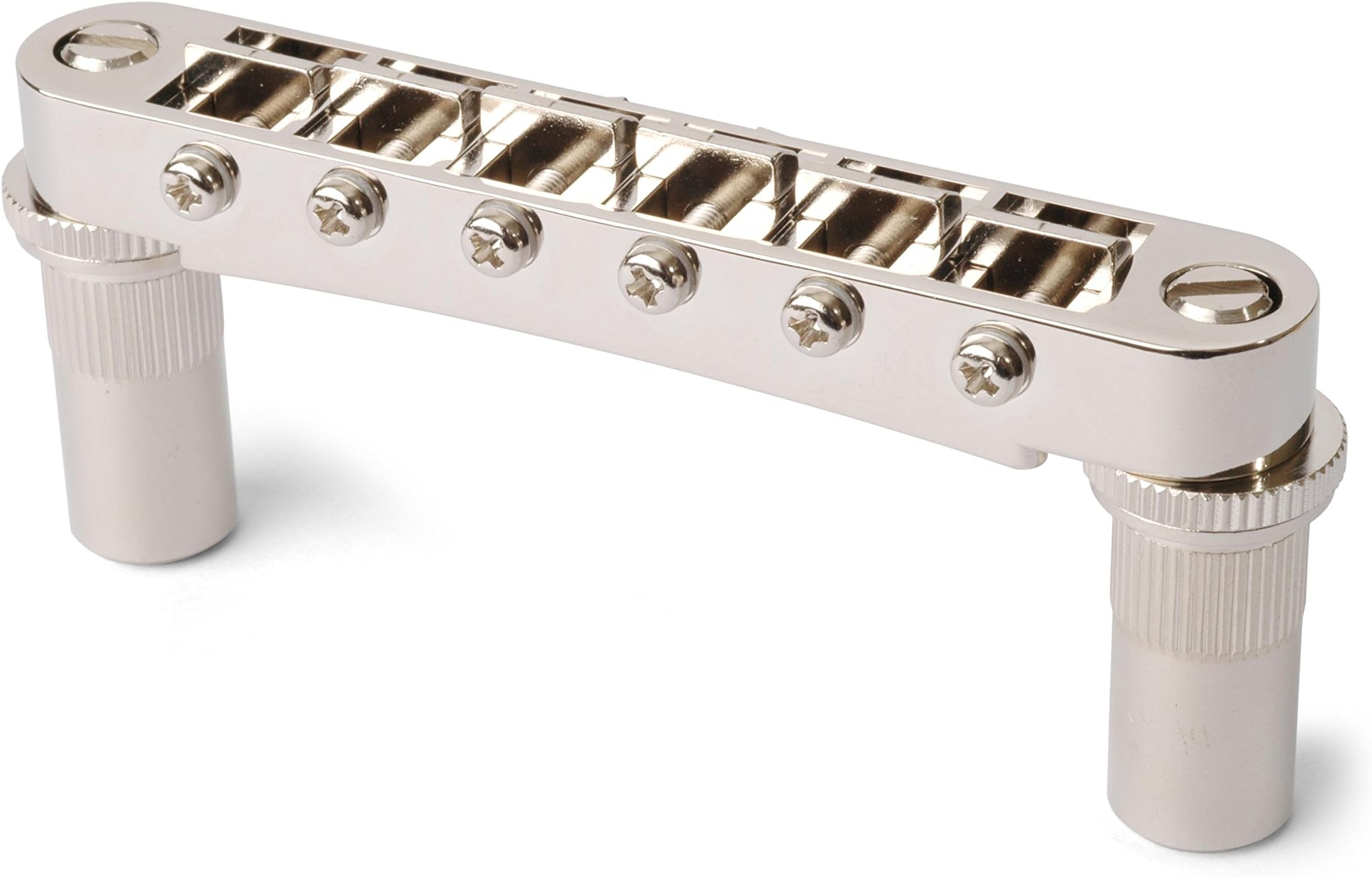 Tune-o-matic Bridge with Studs/Bushings, Nickel