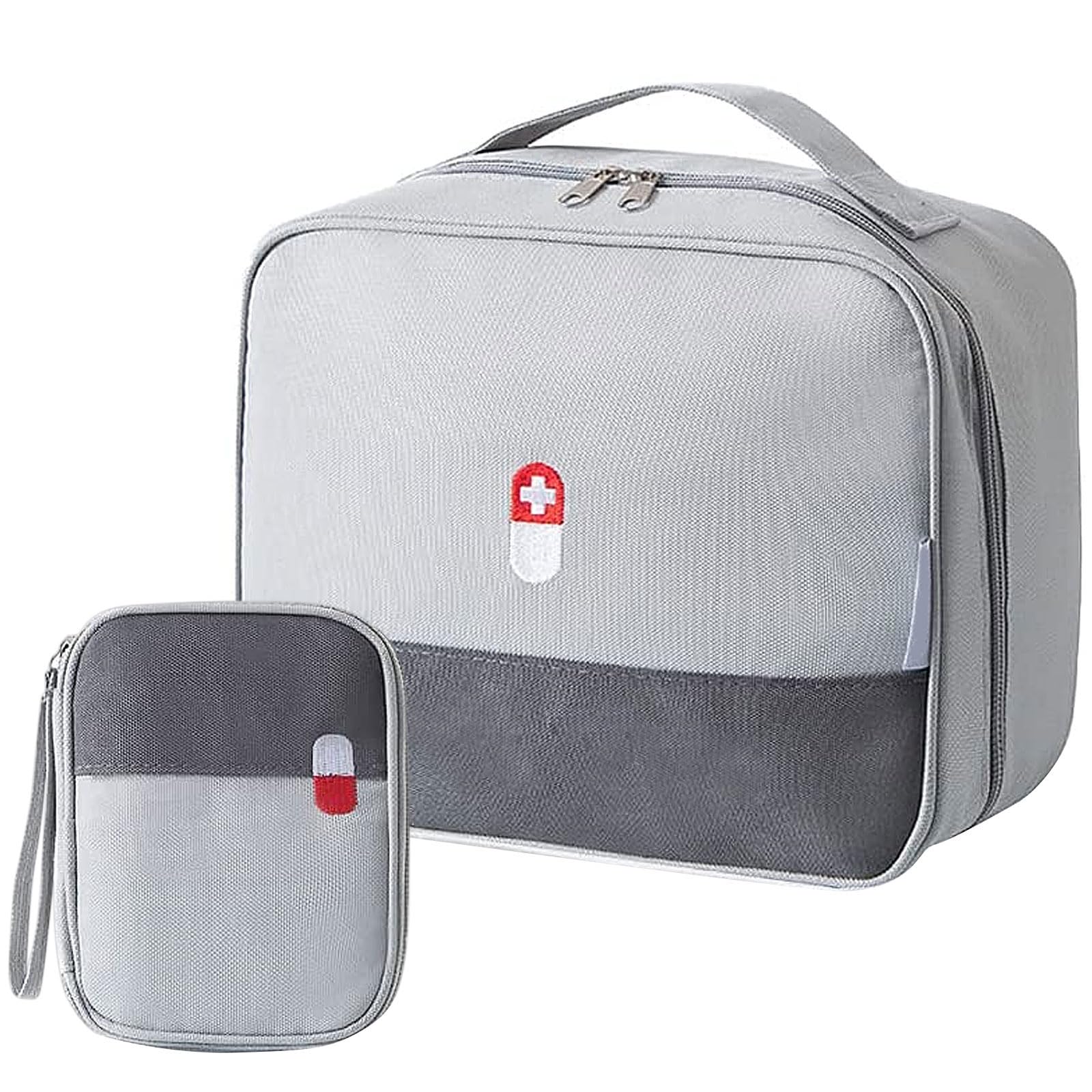 2 Borse Medicina - Organizer Primo Soccorso, Multi-scomparti, Viaggio - Foto 8